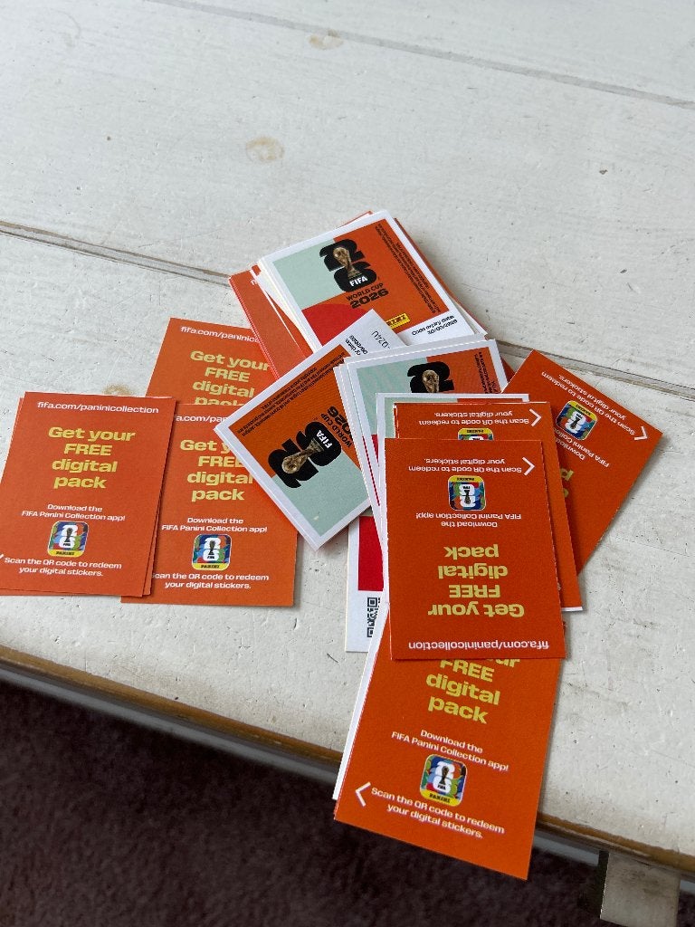 Panini stickers wk voetbal 2026 digitale kaarten, Ophalen of Verzenden, Nieuw, Sport