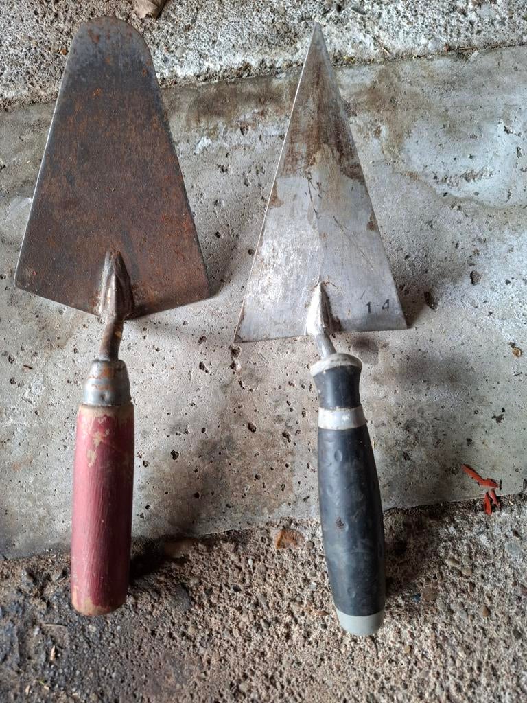 Metsel troffel, Doe-het-zelf en Verbouw, Gereedschap | Handgereedschap, Ophalen of Verzenden, Gebruikt