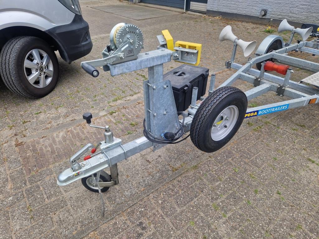 Pega RH 350 " Exclusive " rubberboot trailer met 550KG as!!!, Ophalen, Overige typen, Minder dan 6 meter, Met rollen
