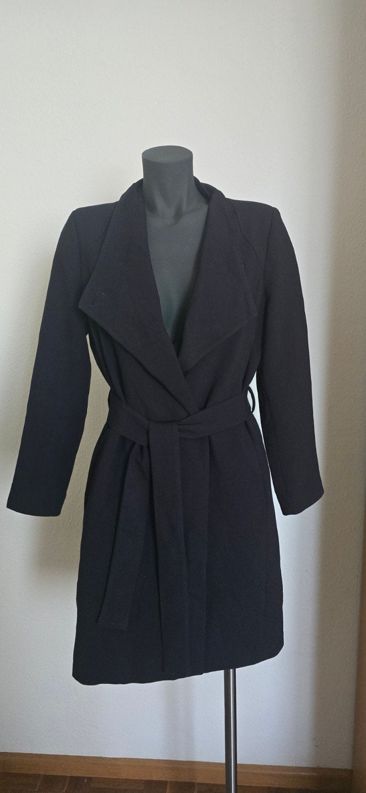 Giacomo Black Label donkerblauwe damesjas / mantel S – valt, Maat 38/40 (M), Blauw, Ophalen of Verzenden, Zo goed als nieuw