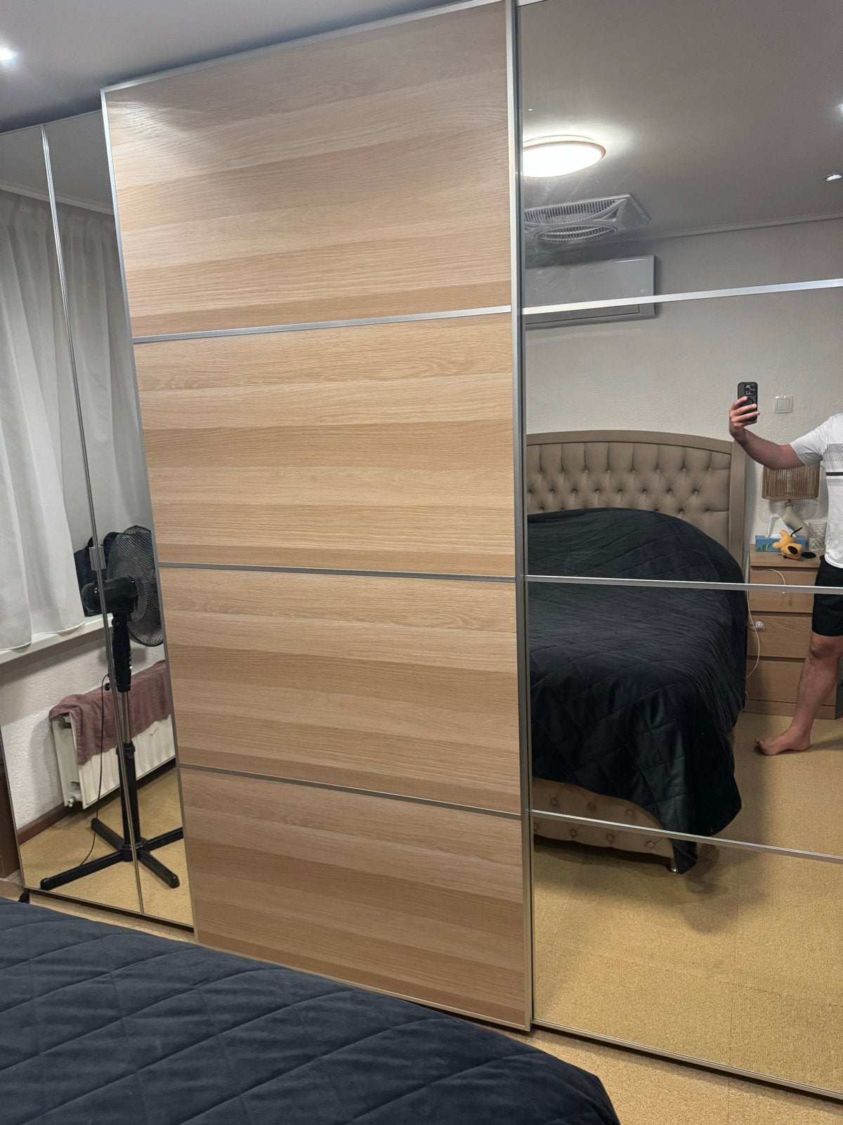Ikea pax spiegeldeuren en houten panelen, Gebruikt, 200 cm of meer, 150 tot 200 cm, Ophalen of Verzenden