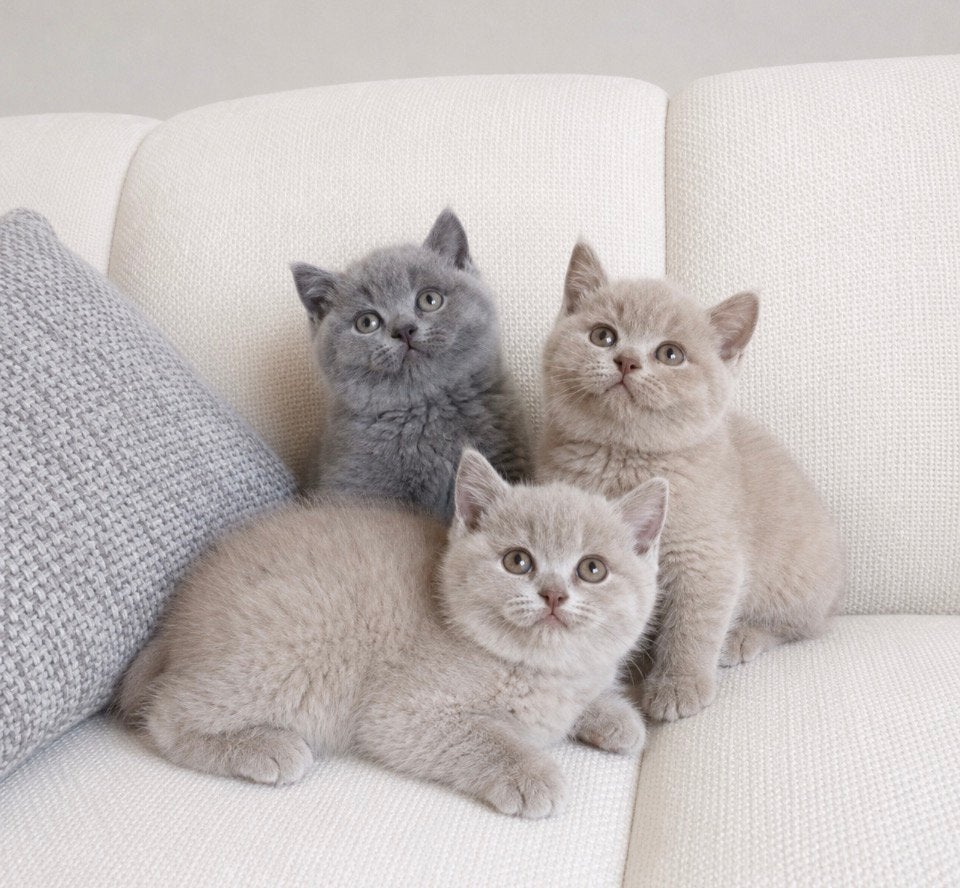 Britse Korthaar kittens, Meerdere dieren, Ontwormd, 0 tot 2 jaar