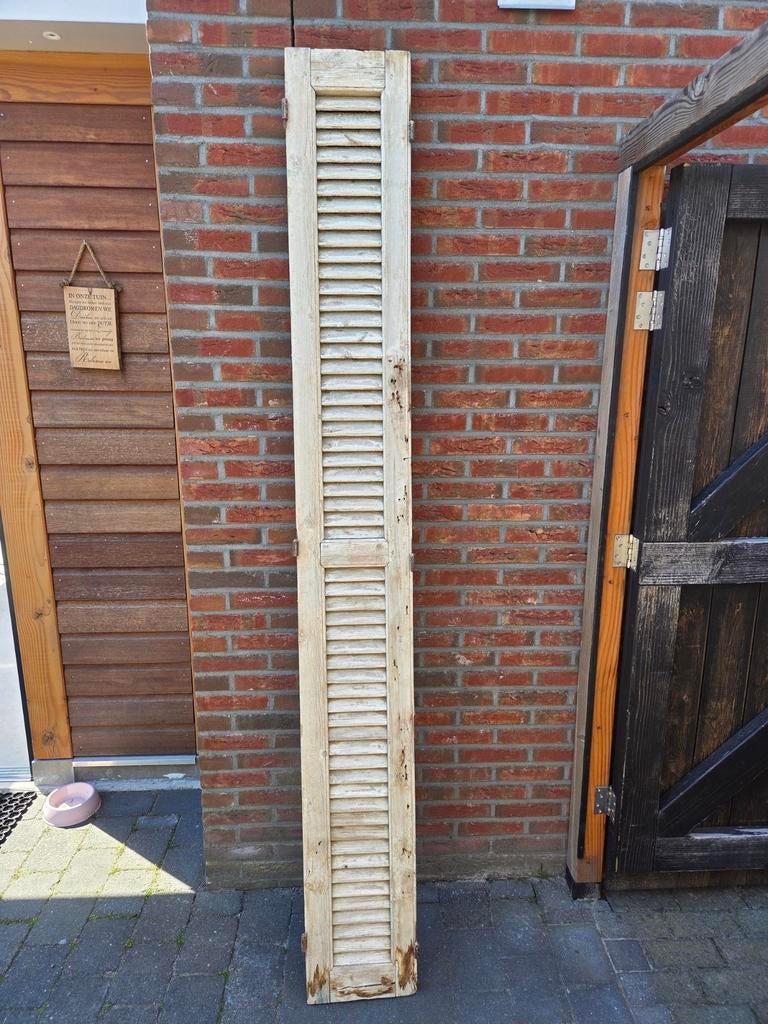 Vintage houten wandpaneel / luik., Huis en Inrichting, Woonaccessoires | Wanddecoraties, Gebruikt, Hout, Vintage, Wandbord of Wandpaneel