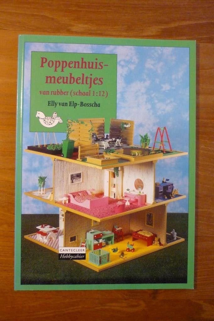 Elly van Elp - Bosscha '' POPPENMEUBELTJES '' van rubber., Ophalen, Zo goed als nieuw, Overige onderwerpen, Elly van Elp-Bosscha