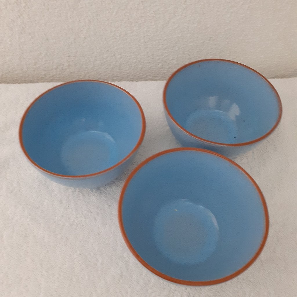 3 ontbijt kommen, Steen, Nieuw, Ophalen of Verzenden, Kom(men)