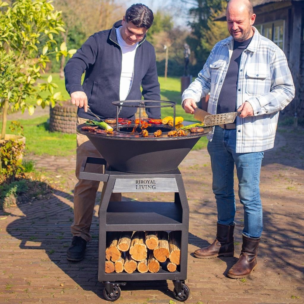 Plancha BBQ grill Maestro Smokeless XXL 80 Corten Primeur !, Ophalen of Verzenden, Nieuw, RJRoyal Living, Met accessoires