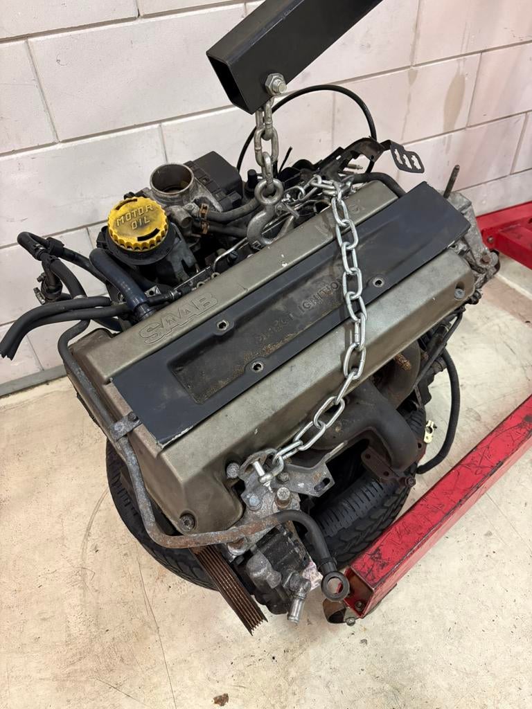 Saab 9-5 B235R 2.3 Turbo Aero motor, Auto-onderdelen, Ophalen, Gebruikt, Saab