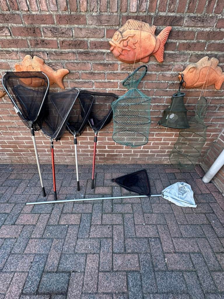5 schepnetten, Watersport en Boten, Hengelsport | Algemeen, Ophalen, Gebruikt, Net of Fuik