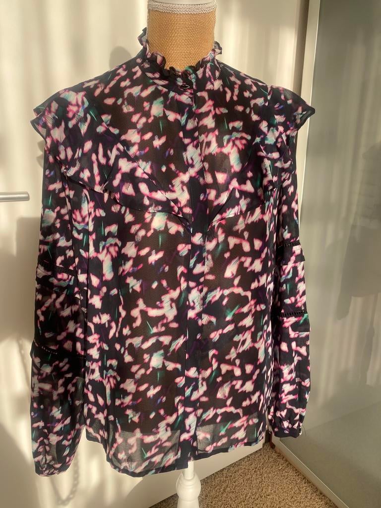 Leuke Voile Bloes met roesje maat 36 zie foto’s, Ophalen of Verzenden, Zo goed als nieuw, Maat 36 (S), Overige kleuren