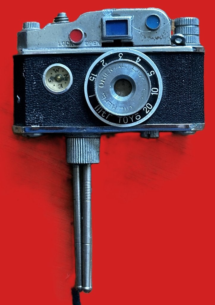 Prachtige Vintage Oriental Camera Aansteker met Statief, Ophalen, Gebruikt, Aansteker