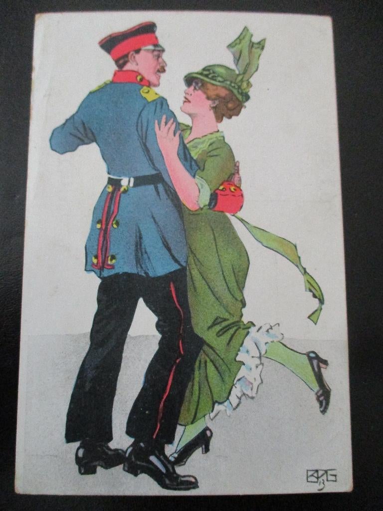 WO1 Feldpostkaart geschreven "im Schutzengraben", Verzenden, Landmacht, Duitsland, Foto of Poster