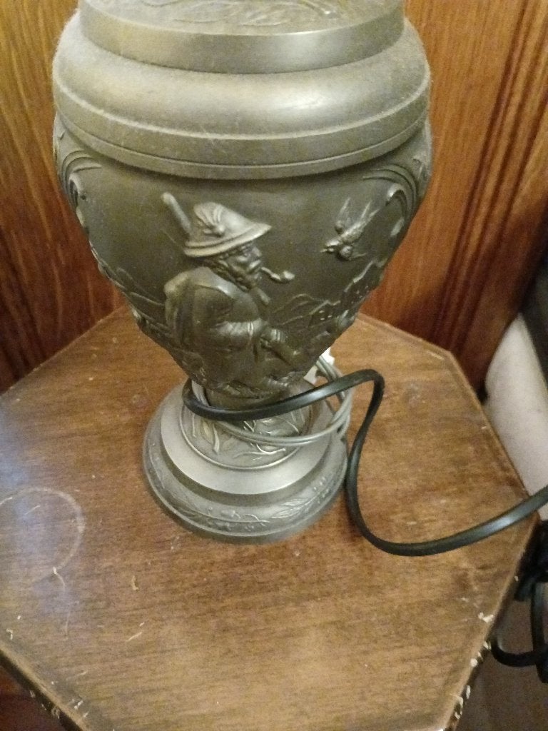 Tinnen lamp, Ophalen of Verzenden