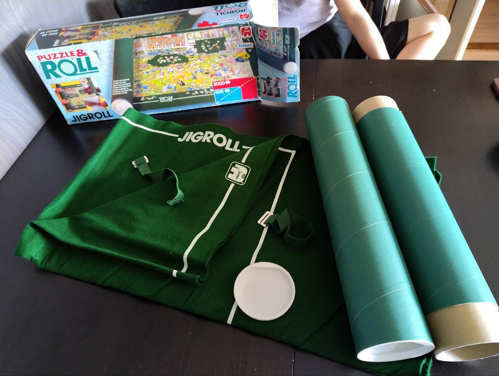 Jigroll Puzzelmat voor legpuzzels tot 2000 stukjes, Ophalen of Verzenden, Meer dan 1500 stukjes, Gebruikt, Overige typen