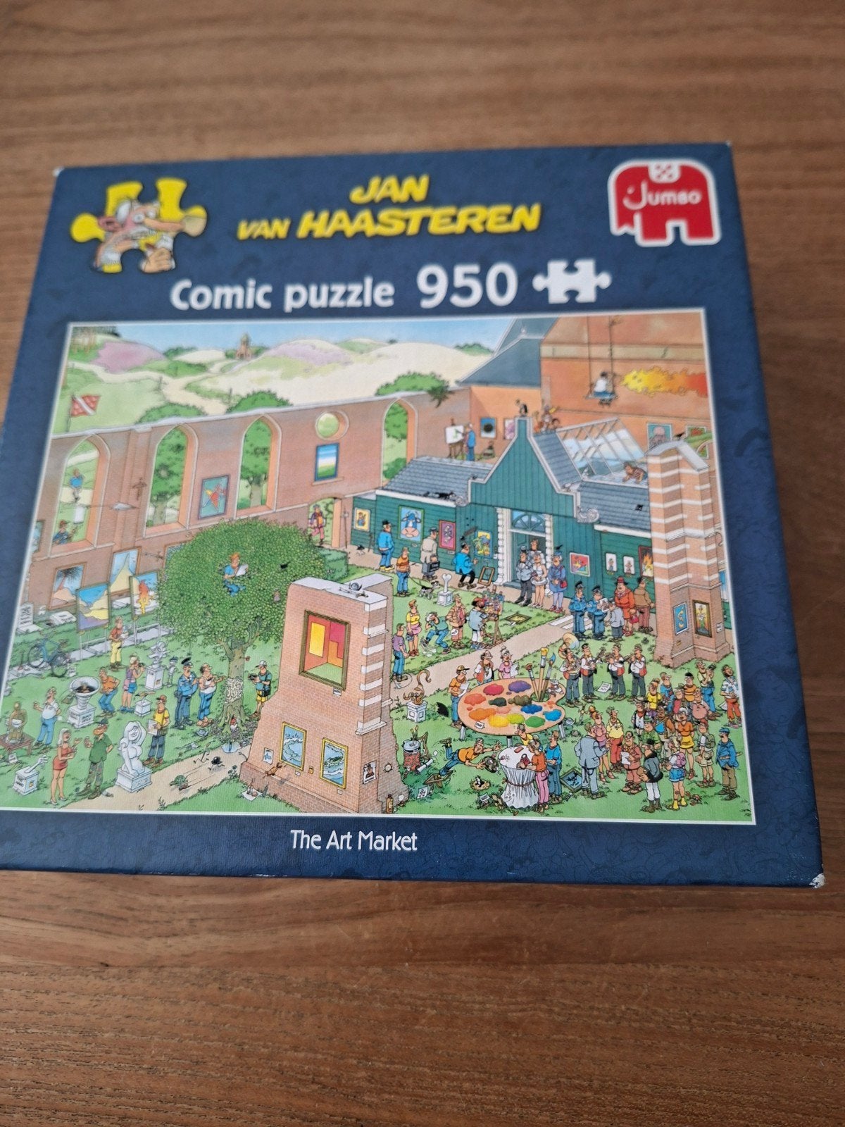 Jan van Haasteren  Puzzel - The Art Market 950 stukjes, Ophalen of Verzenden, 500 t/m 1500 stukjes, Zo goed als nieuw, Legpuzzel