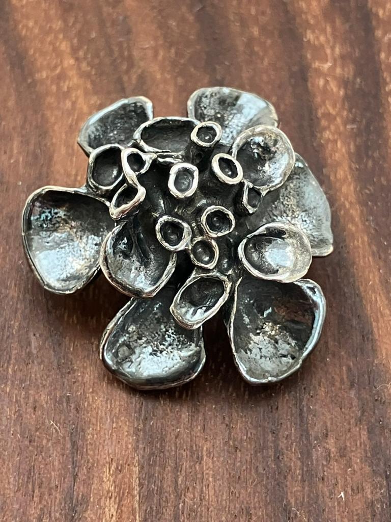 Zilveren Finse design speld, Ophalen of Verzenden, Zo goed als nieuw, Zilver