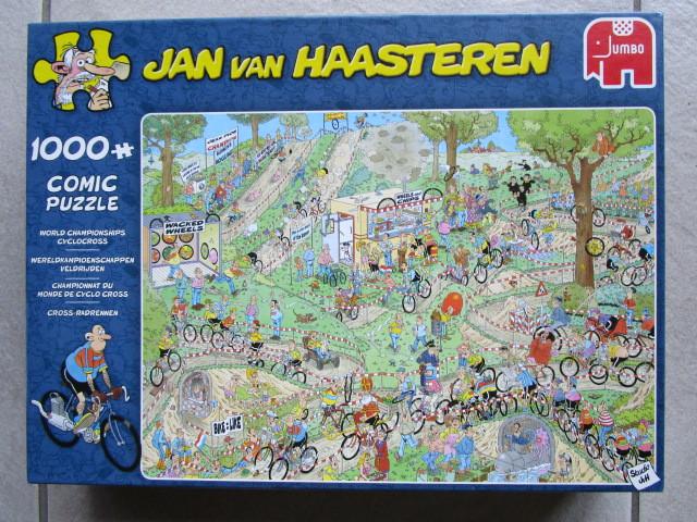 JAN VAN HAASTEREN puzzel WK VELDRIJDEN 1000 stukjes nr.19174, Ophalen of Verzenden, 500 t/m 1500 stukjes, Zo goed als nieuw, Legpuzzel