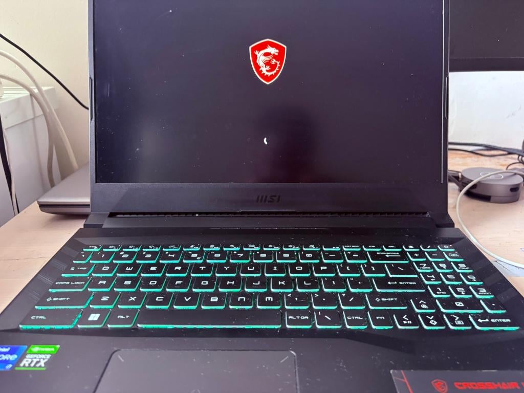 MSI Gaming laptop, Computers en Software, Windows Laptops, Intel Core i7 11e generatie, 2 tot 3 Ghz, 15 inch, Zo goed als nieuw
