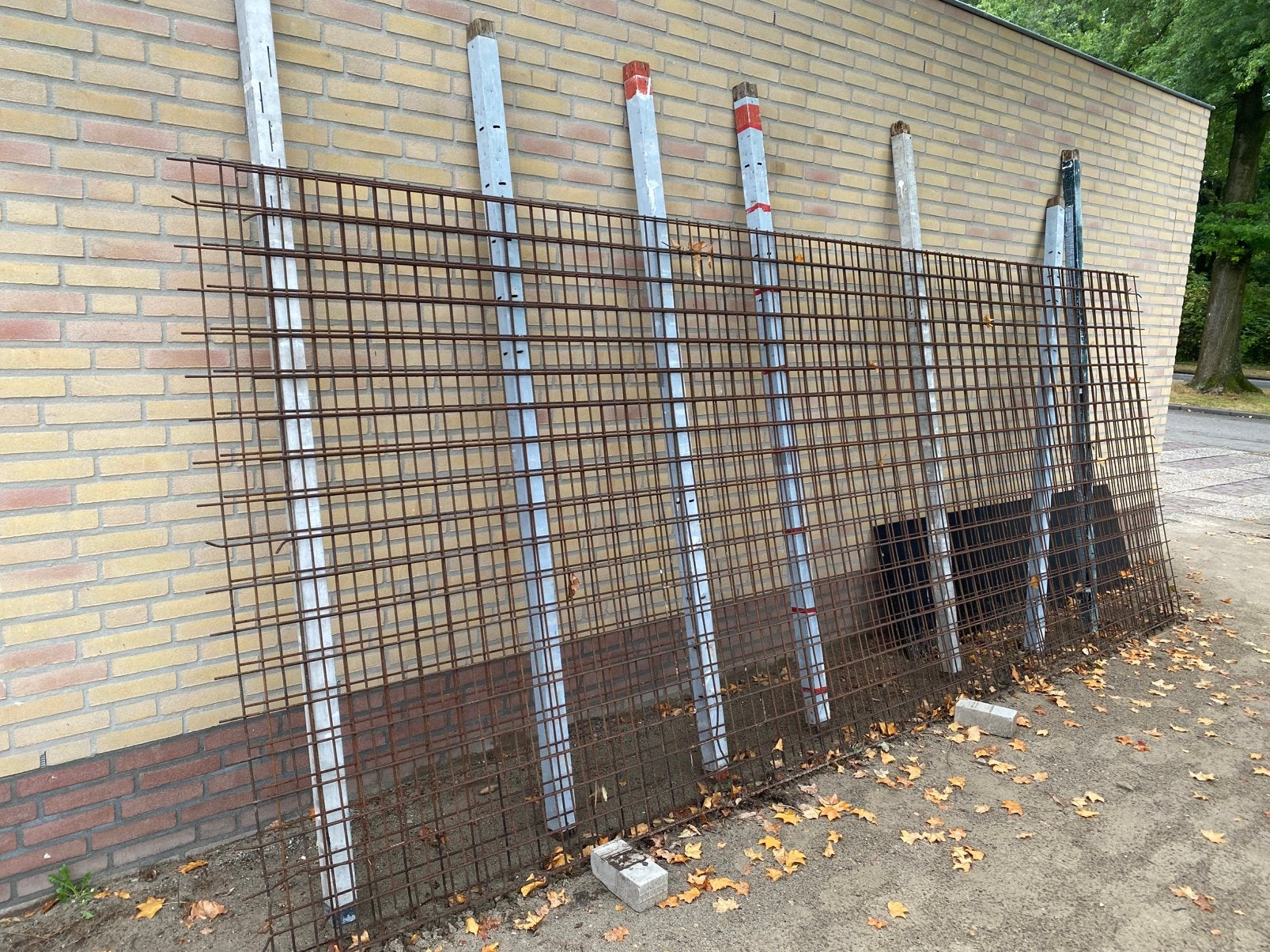 3x staalmat - betongaas 6mm maas 10x10 cm 1,90x5,00 metet, Ophalen, Gebruikt, Overige typen