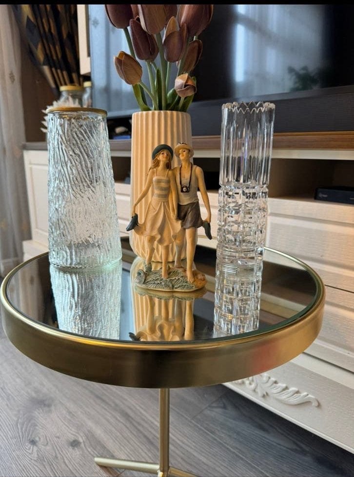 Mooi en hoge kwaliteit bijzettafeltje, Huis en Inrichting, Tafels | Bijzettafels, Minder dan 55 cm, Metaal of Aluminium, Rond
