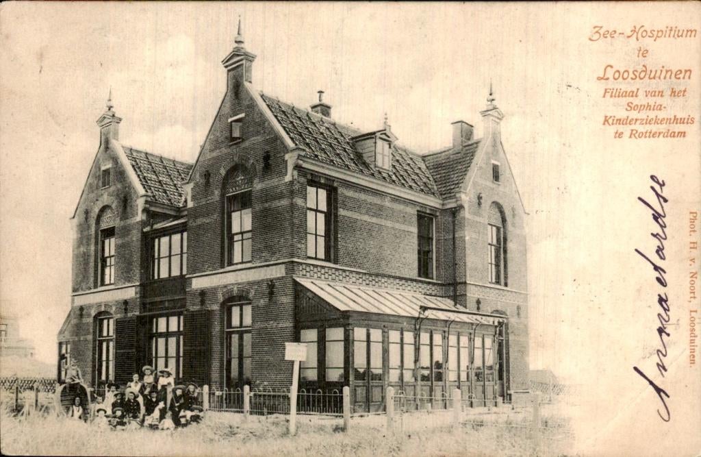 Loosduinen - Zee-Hospitium - Sophia Kinderziekenhuis, Verzamelen, Ophalen of Verzenden, Voor 1920, Gelopen, Zuid-Holland