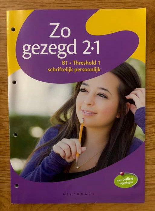 Zo gezegd 2.1 B1 Threshold 1 schriftelijk persoonlijk leerwe, Boeken, Ophalen of Verzenden, Alpha, Nieuw, Niet van toepassing