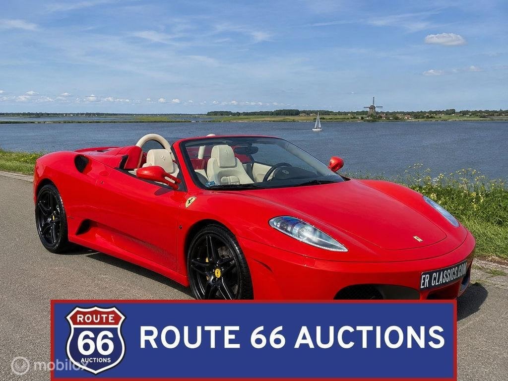 Ferrari F430 Spider F1 | 2006 | Route 66 Auctions, Auto's, Ferrari, Gebruikt, Overige carrosserieën, Zwart, Bedrijf