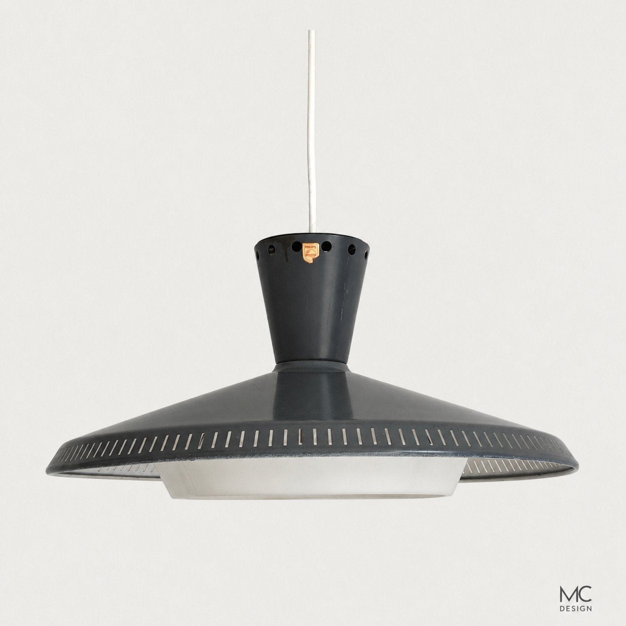 Louis Kalff Philips NB93 1956 – originele Space Age hanglamp, Antiek en Kunst, Ophalen of Verzenden