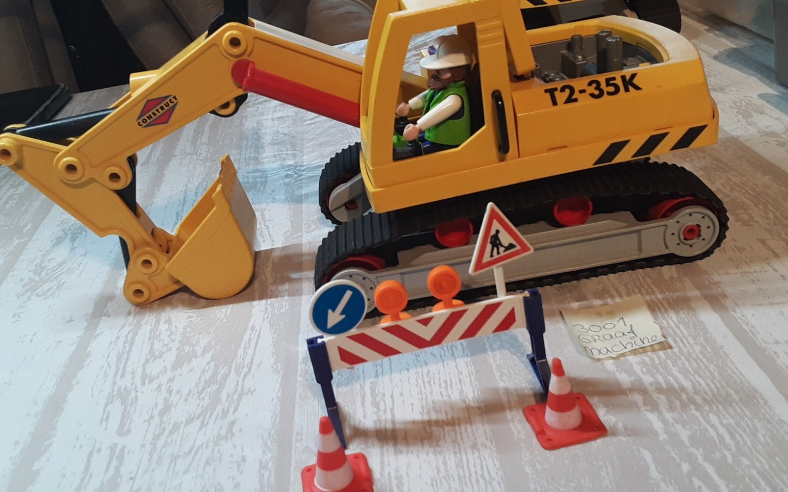 3001 graafmachine en 3374 sjofel, Complete set, Voertuig, Ophalen of Verzenden, Zo goed als nieuw