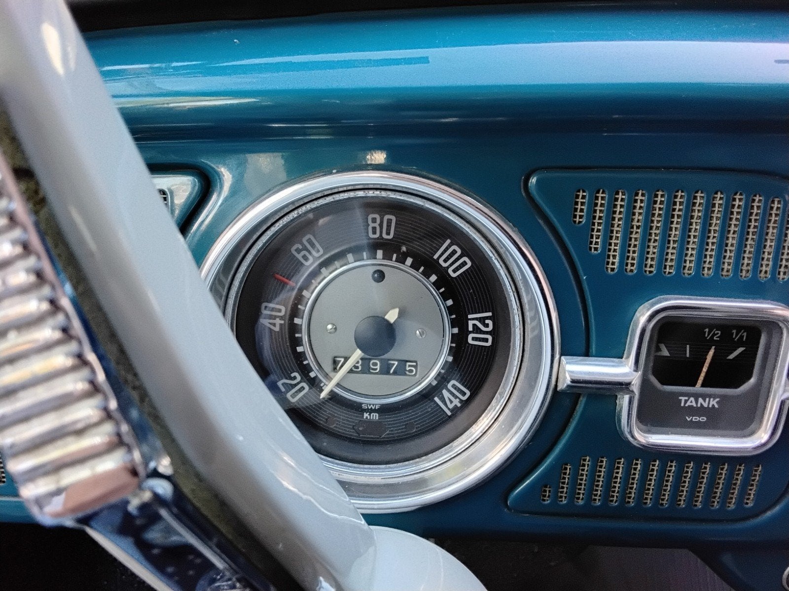 Volkswagen Kever 1965 Blauw perfect gerestaureerd oldtimer, foto 9