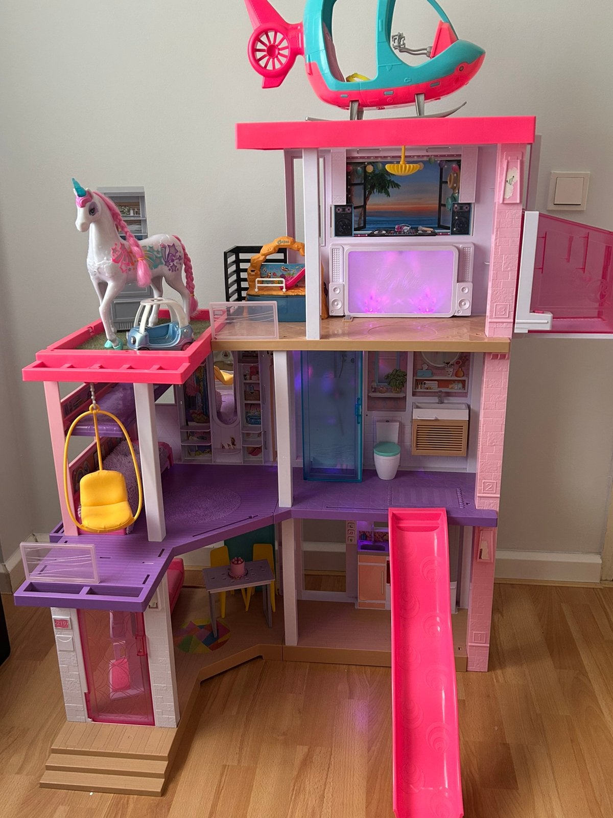 Barbie popen huis, Ophalen, Zo goed als nieuw, Poppenhuis