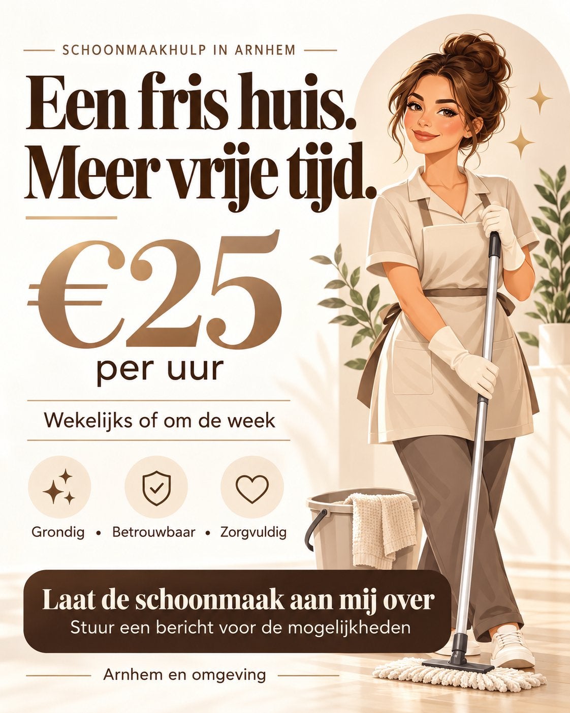 Schoonmaakster aangeboden, Vacatures