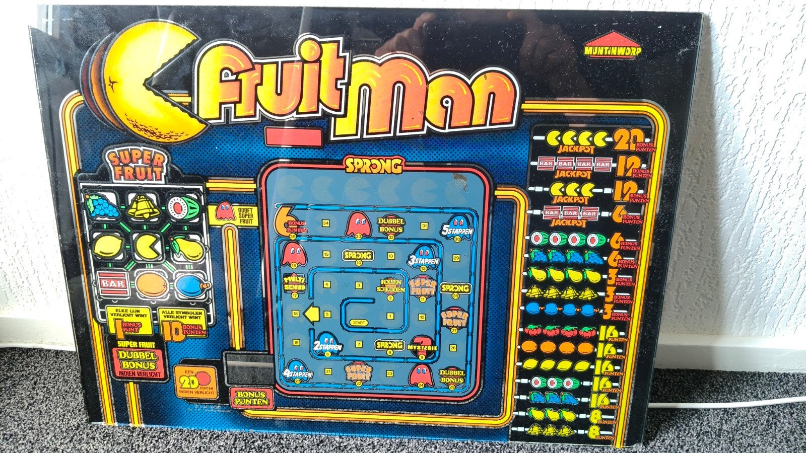 fruit man gokkast ruit, Verzamelen, Automaten | Gokkasten en Fruitautomaten, Ophalen, Gebruikt