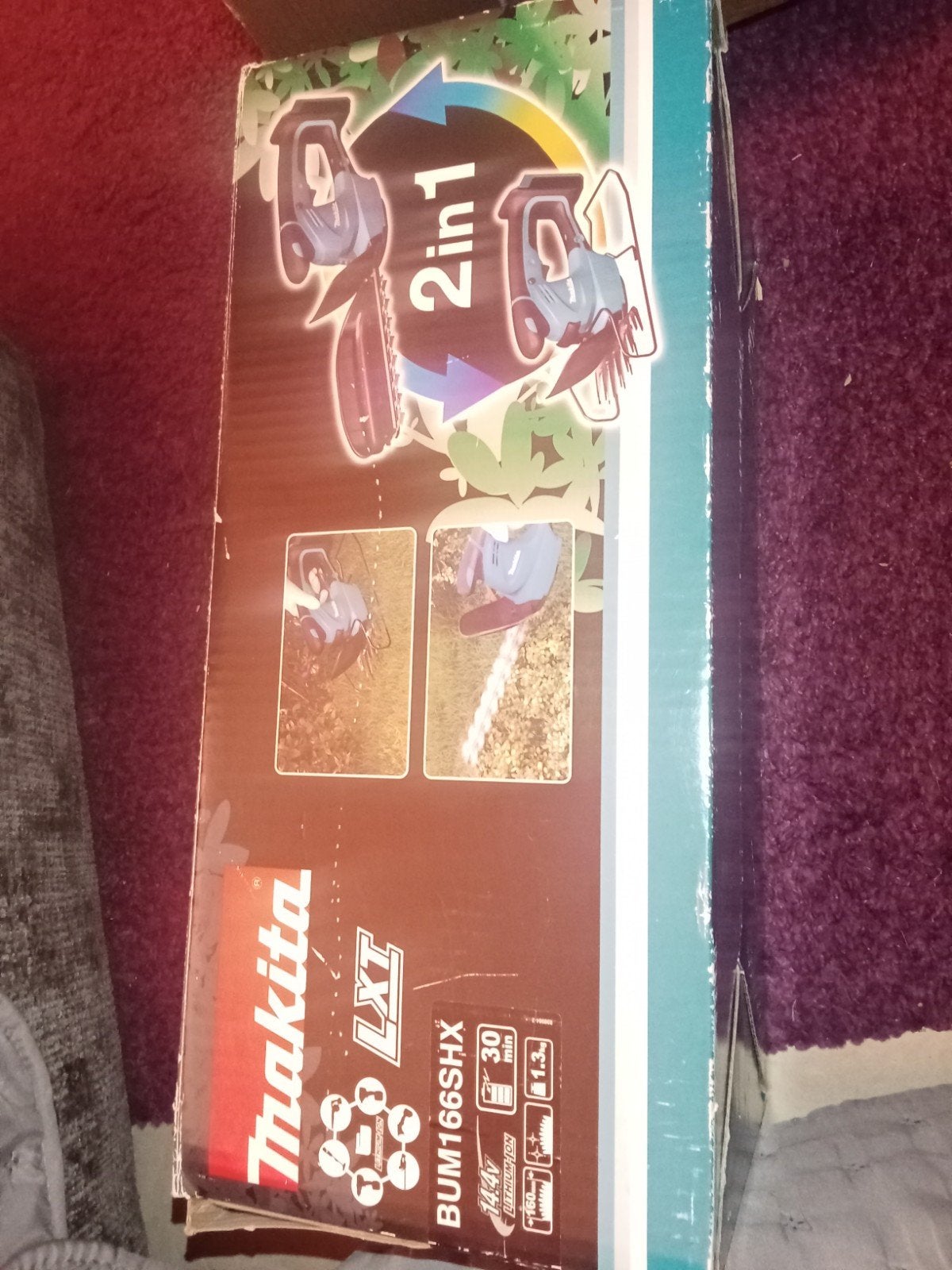 Makita BUM166SHX Accu Grasschaar & Buxusschaar 2-in-1 Set, Ophalen of Verzenden, Minder dan 20 mm