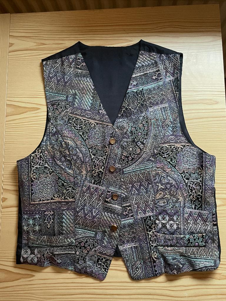 Dames Gilet , voorzijde mooi bewerkt, Kleding | Dames, Maat 38/40 (M), Bruin, Verzenden, Zo goed als nieuw