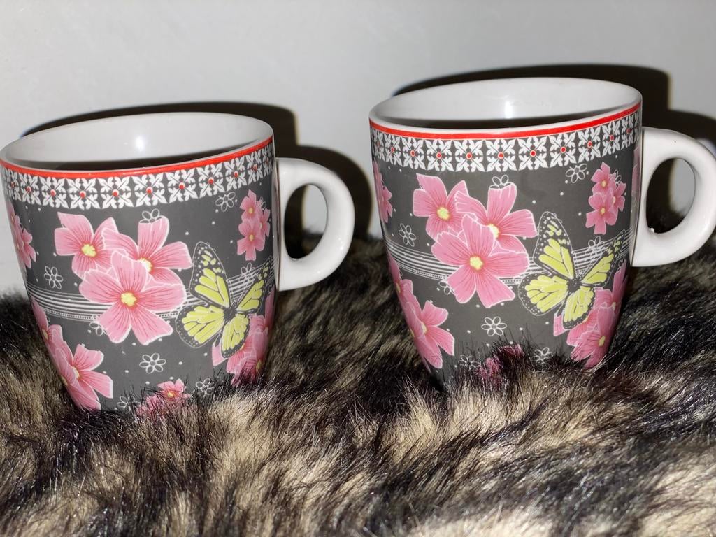 2 Senseo bekers koffiebekers mokjes, Ophalen of Verzenden, Gebruikt, Overige stijlen, Kop(pen) en/of Schotel(s)