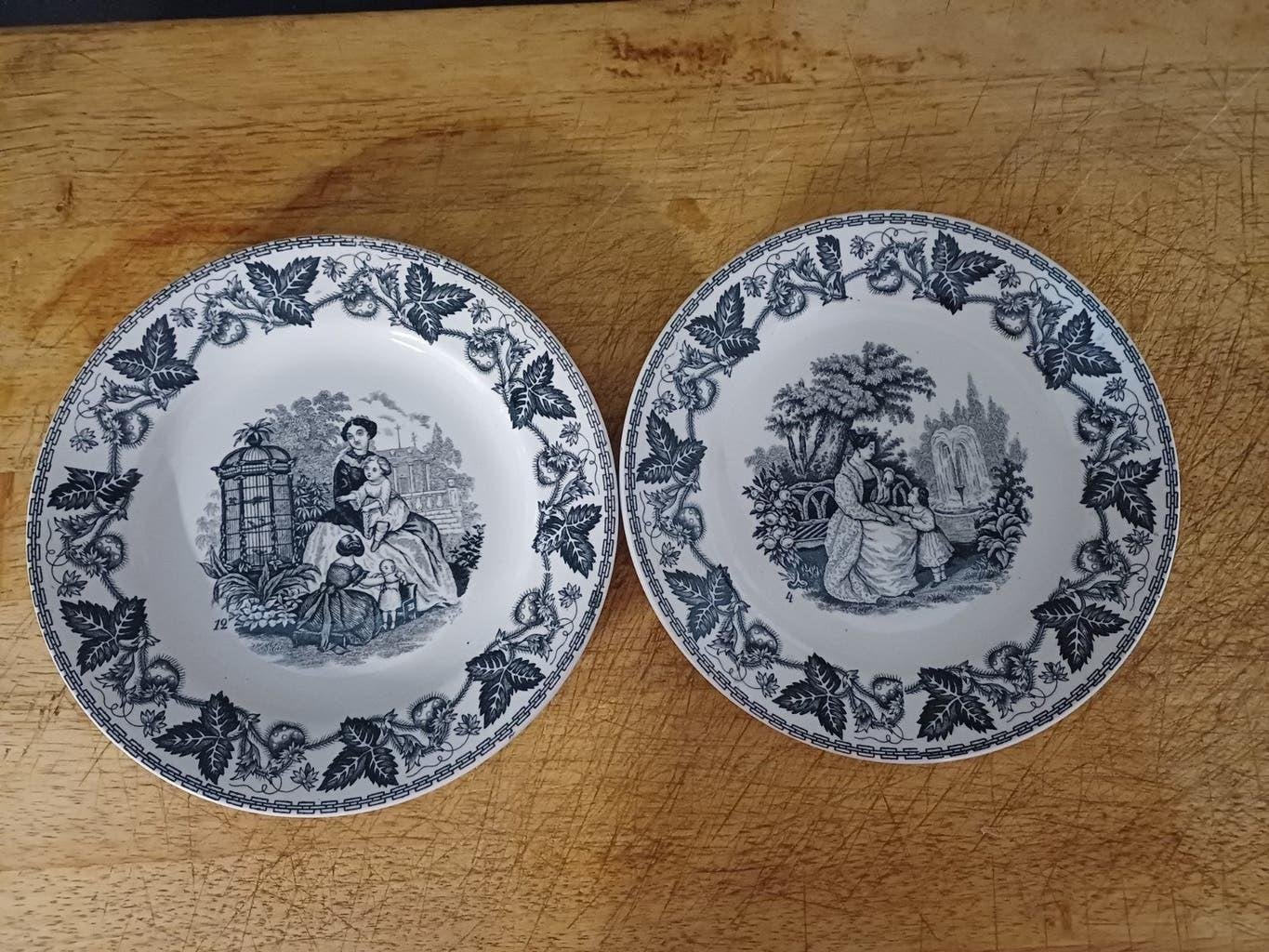 Prachtige antieke romantische Borden van NIMY, Verzenden