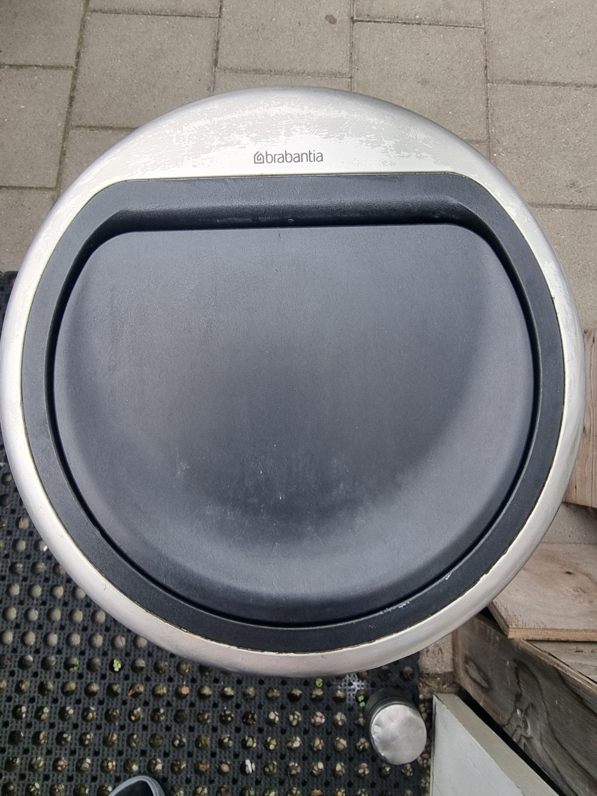 Brabantia Touch Bin 50-60L RVS prullenbak, 40 liter of meer, Ophalen, Gebruikt, Rvs
