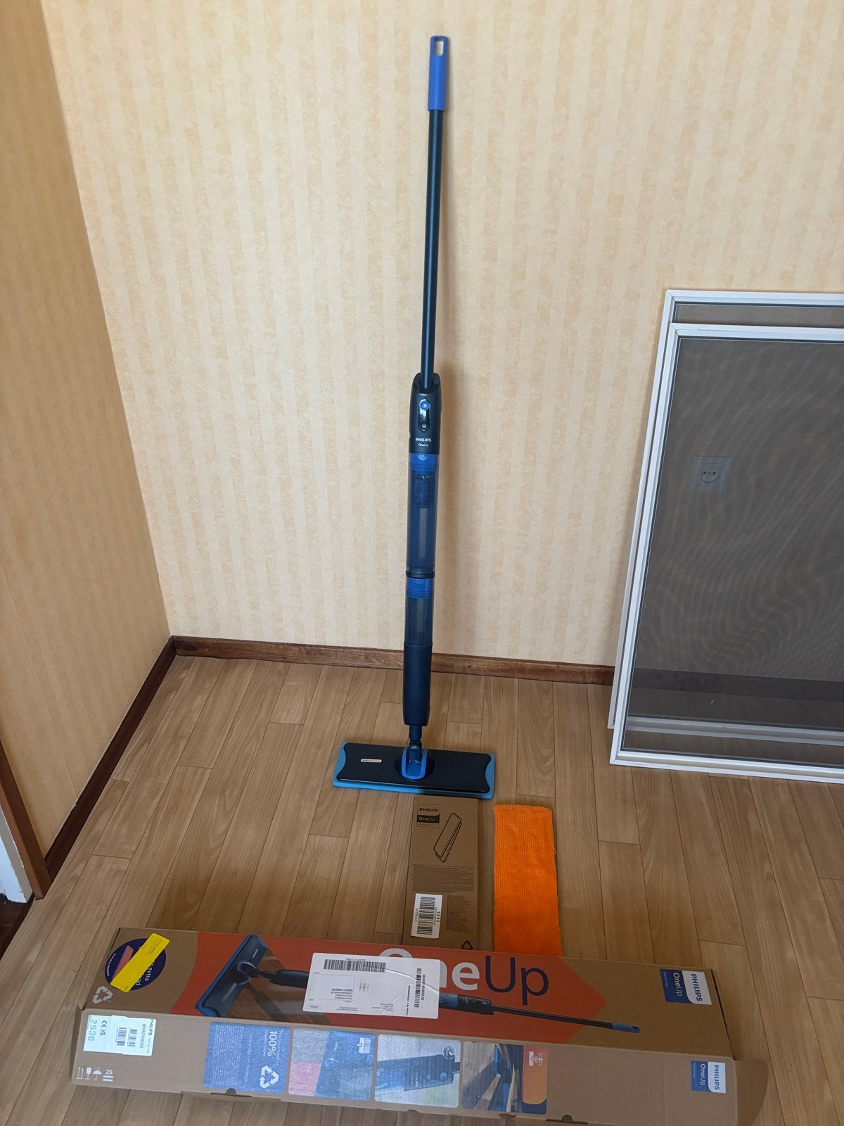 Philips OneUp Spray Mop met extra dweilpads, Ophalen of Verzenden, Mop of Dweil