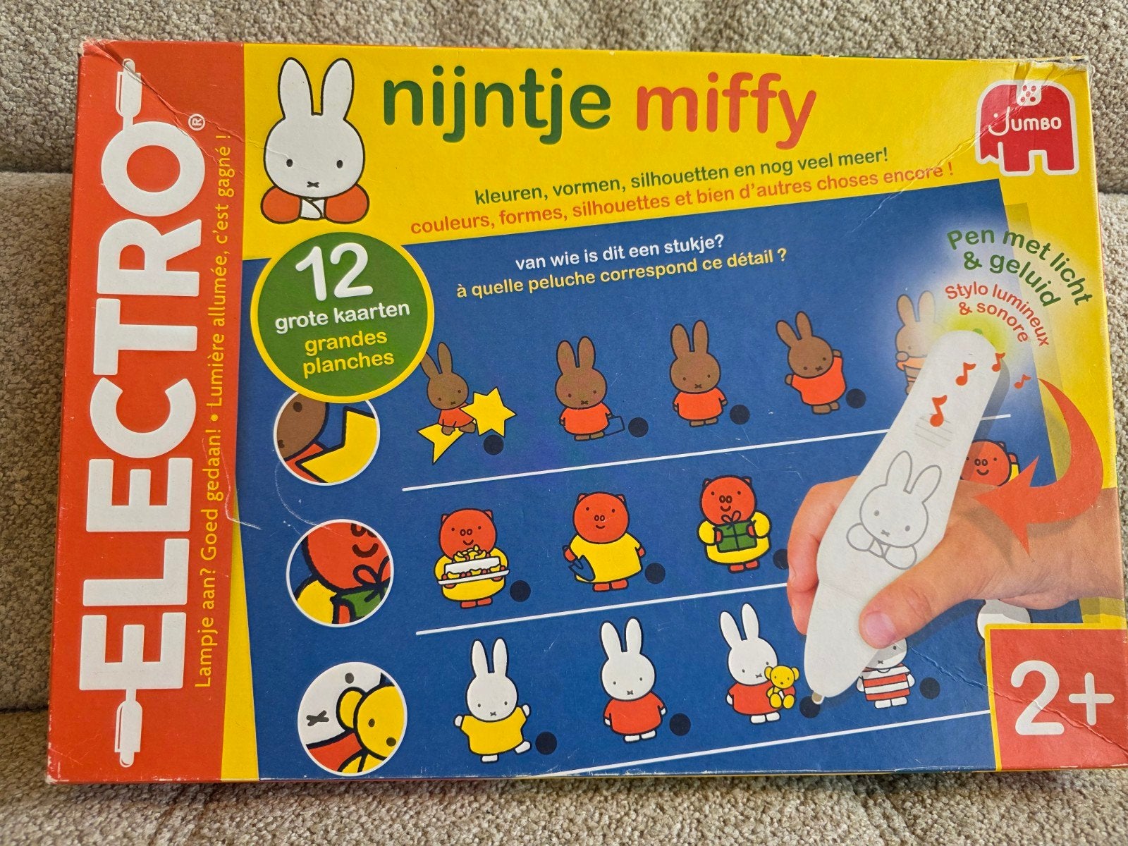Jumbo Nijntje Miffy Electro - Educatief spel 2+, Kinderen en Baby's, Speelgoed | Educatief en Creatief, Ophalen of Verzenden, Zo goed als nieuw