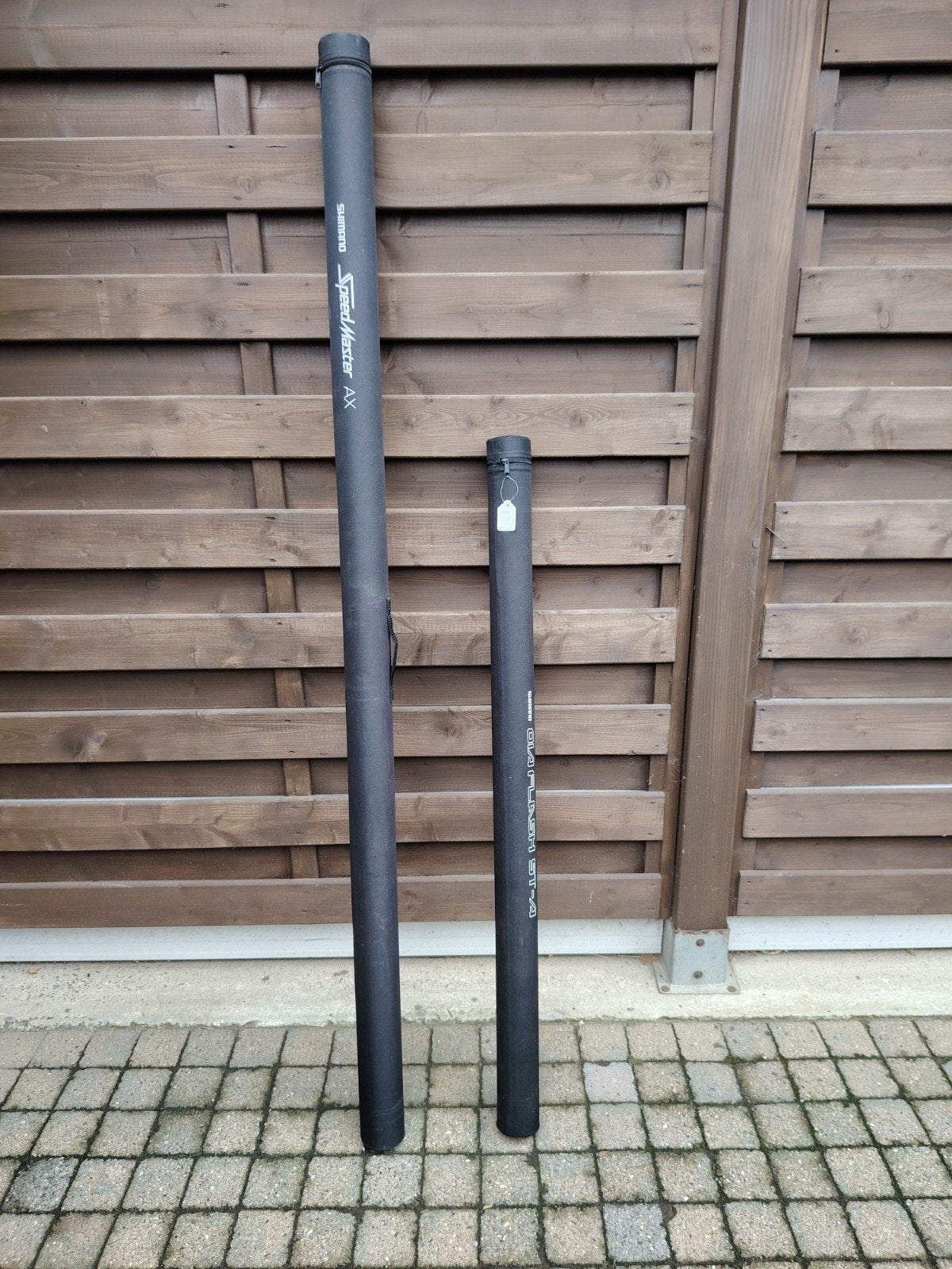 Shimano SpeedMaster AX en OIA Flash ST-A Hengelkokers, Watersport en Boten, Ophalen, Gebruikt, Overige typen