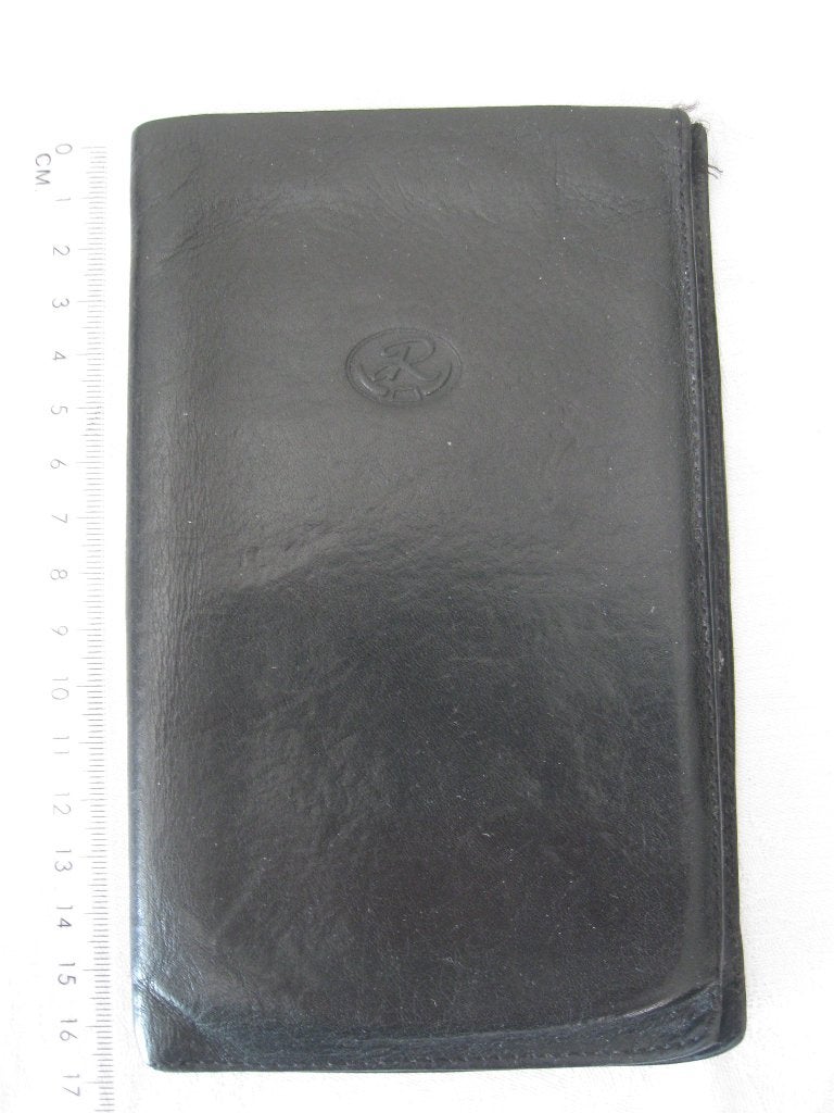 dR de Rooij Rooy zwart leren pasjesmap goede staat, Sieraden, Tassen en Uiterlijk, Portemonnees, Ophalen of Verzenden, Zo goed als nieuw