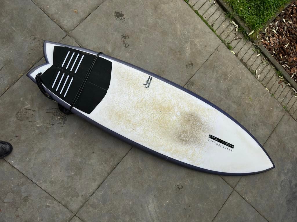 Haydenshapes Misc 6’0 incl leash en vinnen, Watersport en Boten, Ophalen, Gebruikt, Fish, Met vinnen