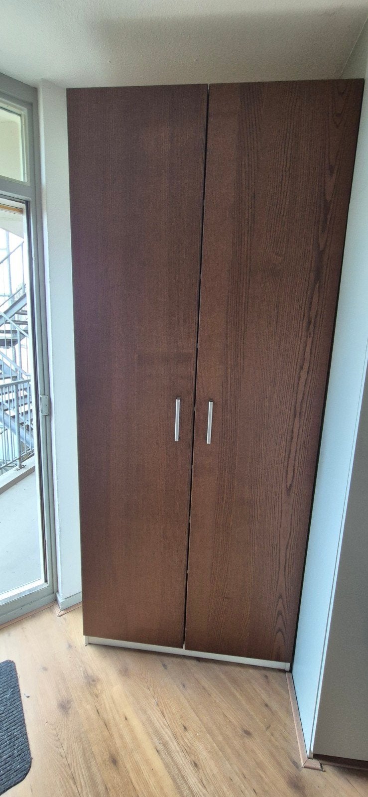 IKEA PAX Kledingkast met planken - Donkerbruin, Ophalen, 200 cm of meer, 50 tot 100 cm, Modern
