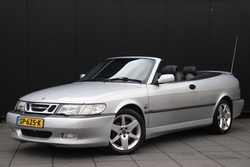 Saab 9-3 Cabrio 2.0 Turbo Aero | RHD | AUTOMAAT | MEMORY | L, Auto's, Saab, Gebruikt, Zwart, 4 cilinders, Cabriolet