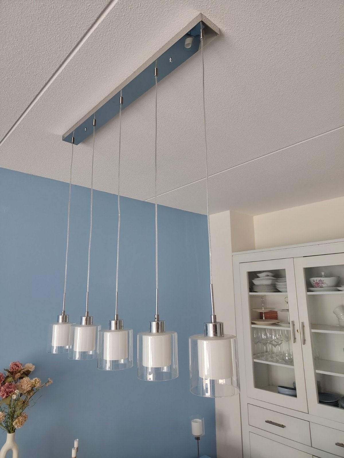 Plafondlamp en stalampje Gamma "Dion", Ophalen, Gebruikt, Inclusief lichtbron, Modern