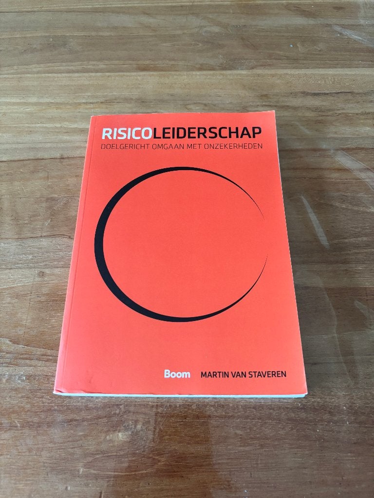Risicoleiderschap – Martin van Staveren, Boom, Zo goed als nieuw, Beta, HBO