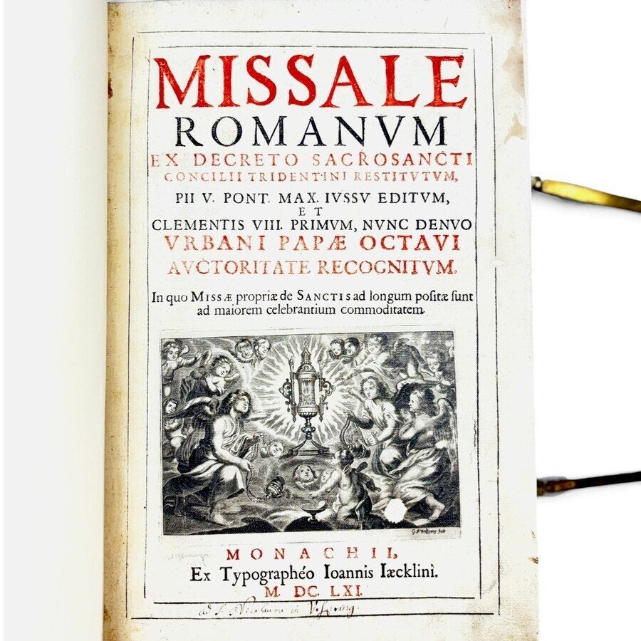 17e eeuws boek ‘Missale Romanum’, door ionnis iaecklin, Ophalen of Verzenden, Gelezen