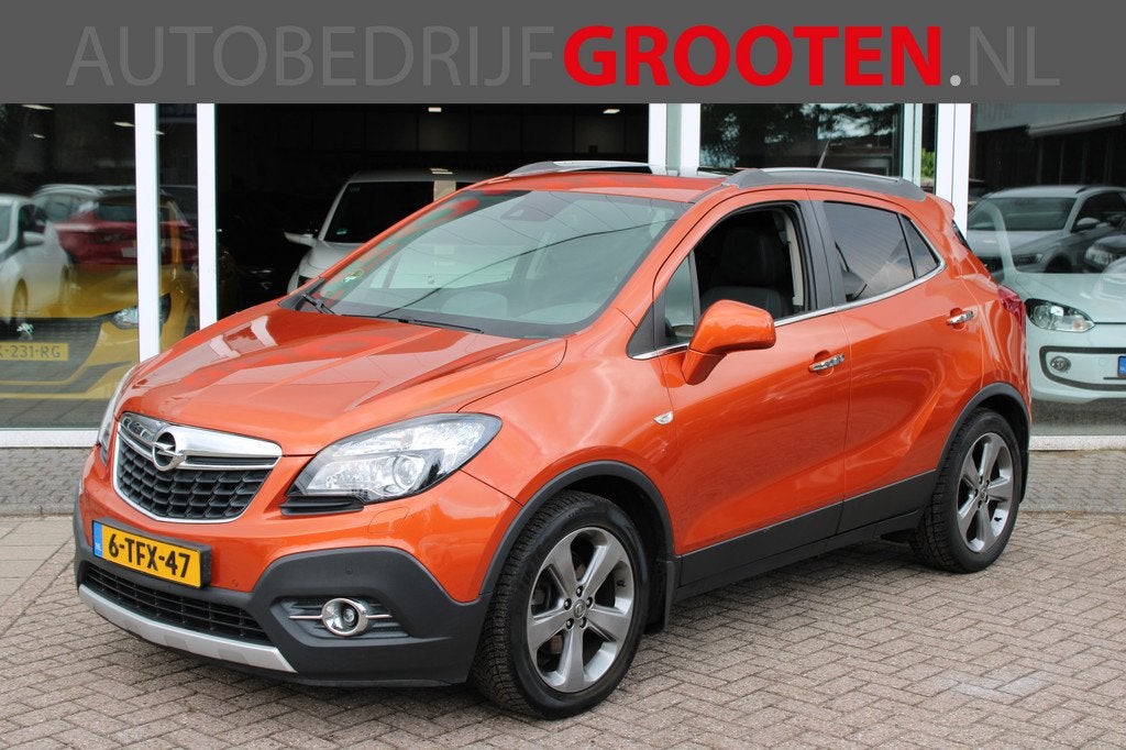 Opel Mokka 1.4 T Cosmo//Stoel+stuur verwarming//Trekhaak//Sc, Auto's, Opel, Voorwielaandrijving, Euro 5, Gebruikt, Zwart