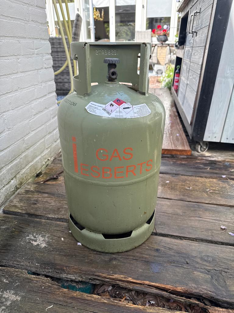 Lege gasfles 10kg - Gas Esberts, Ophalen, Zo goed als nieuw