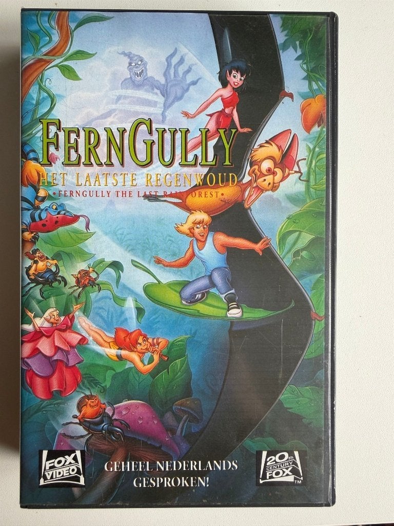 FernGully: Het laatste regenwoud (1992) VHS | Actie 5=4, Alle leeftijden, Ophalen of Verzenden, Zo goed als nieuw, Overige typen